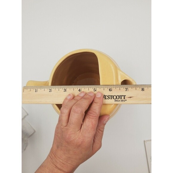 ANTIQUE UHL Ceramic Clay Pitcher Rustic Early Vintage American Pottery - Picture 10 of 10